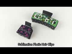Blanco Plastic Sublimatie Haarclips Dubbelzijdig gepersonaliseerde Haarspeld met Aluminium Plaat