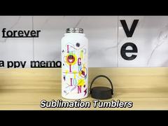 コーティングされた32オンス昇華スペースボトルステンレス鋼ウォーターボトル