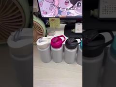 14oz Sublimation White Stainless Steel Water Bottle Tumbler With Portable Slip-Top Lid 