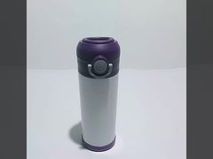 12 Oz Stainless Steel Insulated White Blanks Kids Sublimation Water Bottle With Bouncing Lid 