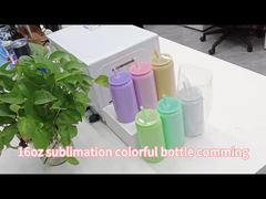 16oz Stainless Steels Can Shaped Sublimation Tumbler With Lids And Straws