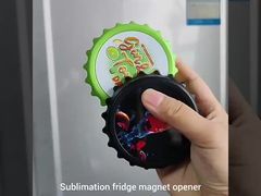 Sublimation Magnetic Bottle Opener With Aluminum Sheet Custom Bottle Opener Fridge Magnet Blanks
