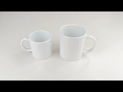 11oz White Sublimation Plastic Cups Diy Custom Plastic Mug Blanks