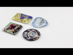 Sublimation Crystal Glass Fridge Magnet Customized Glass Refrigerator Magnets Blanks
