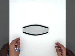 Blank White Sublimation Soft Neoprene Diving Snorkeling Mask Strap Cover Double Sided Printing