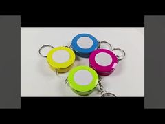 Personalized 150cm Blank Plastic Sublimation Keychain Tape Measure Portable Measuring Tape