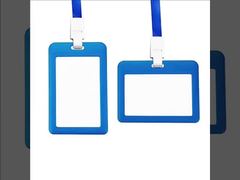 Plastic Sublimation ID Card Holder Blanks Personalized Sublimation Lanyard Card Holder With Aluminum