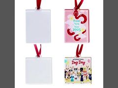 Sublimation Blank Acrylic Car Hanging Pendant Diy Printing Acrylic Christmas Decoration 