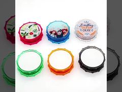 Double Sided Sublimation Herb Grinder With Printable Acrylic Blanks Plastic Small Spice Grinder