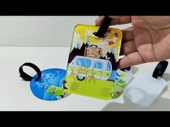 Anti Loss Personalized Acrylic Luggage Tag Blanks For Sublimation Photos Printing