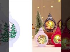 Personalized Photo Lantern Sublimation Blank LED Christmas Lanterns Hanging Ornaments 