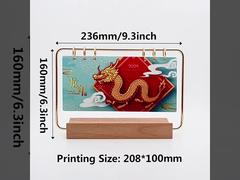 Creative Double Sided Blank Sublimation Calendar Frame Display And Holder With Printable 7 PET Sheet