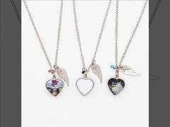 Sublimation Memorial Ash Necklace With Birthstone Personalized Cremation Necklace For Ashes