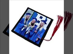 Custom 3mm Sublimation MDF Graduation Cap Toppers Blank Grad Hat Topper