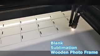 Khung ảnh mini MDF cổ điển Khung ảnh bằng gỗ thăng hoa trống để trang trí nhà