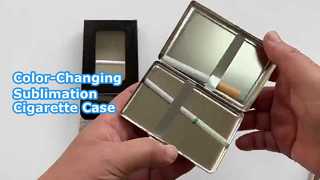 Portasigarette a sublimazione con cambio colore personalizzato