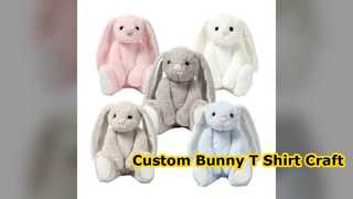 DIY ইস্টার বানি প্লাশ কাস্টম টি-শার্ট ক্রাফট