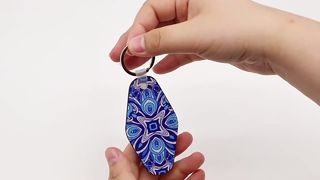 Custom Diamond Leather Keychains DIY