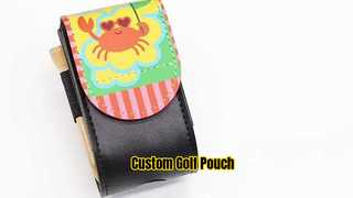 Custom Golf Pouch Sublimation Leather