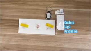 Custom Logo Sublimation Keychains Business Gifts