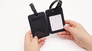 Custom PU Leather Luggage Tags