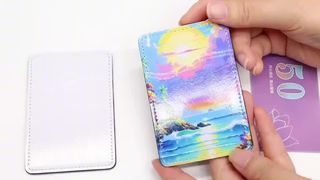 Custom Phone Card Holder Sublimation PU Leather