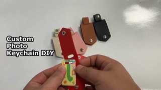 Custom Leather Photo Keychain DIY