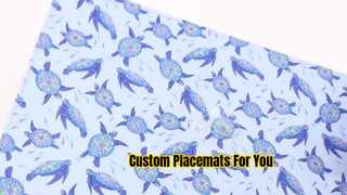 Custom PU Leather Placemats Sublimation Printing