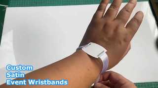 Custom Satin Wristbands For Events
