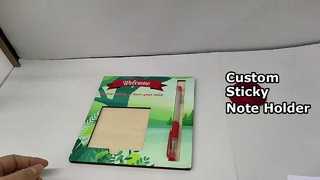 Custom Sticky Note Pads Sublimation Blanks Wooden Sticky Note Holder