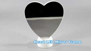 Heart Photo Frame Custom LED Mirror