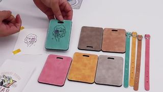 Personalize Luggage Sublimation Leather Tags