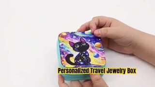 Custom Leather Jewelry Box Travel Organizer