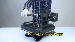 Máquina de impressão combinada de camisetas com prensa térmica